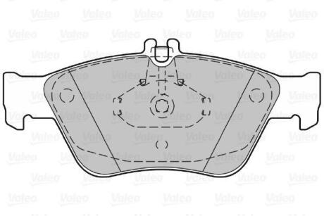 Тормозные колодки дисковые, комплект Valeo 598357