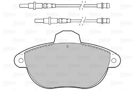 Тормозные колодки дисковые, комплект Valeo 598385