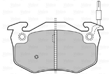 Тормозные колодки дисковые, комплект Valeo 598396
