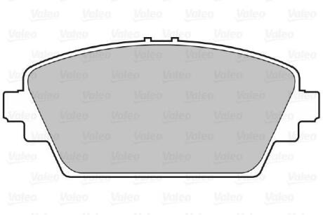 Тормозные колодки дисковые, комплект Valeo 598451