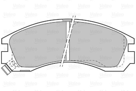 Тормозные колодки дисковые, комплект Valeo 598517