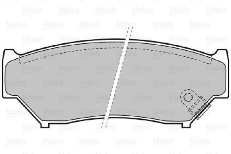 Тормозные колодки дисковые, комплект Valeo 598533