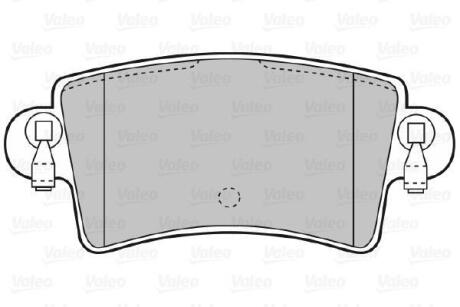 Тормозные колодки дисковые, комплект Valeo 598538