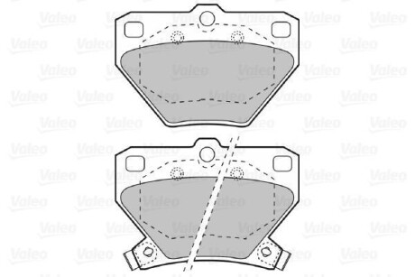 Тормозные колодки дисковые, комплект Valeo 598577