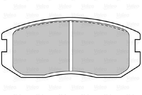 Тормозные колодки дисковые, комплект Valeo 598626