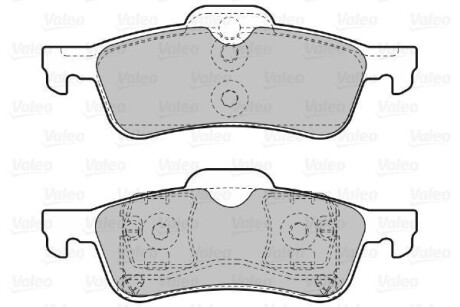 Тормозные колодки дисковые, комплект Valeo 598643