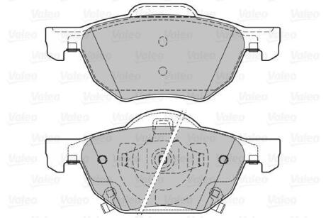 Тормозные колодки дисковые, комплект Valeo 598824