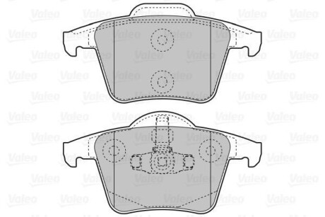 Тормозные колодки дисковые, комплект Valeo 598829
