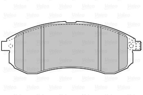 Тормозные колодки дисковые, комплект Valeo 598855