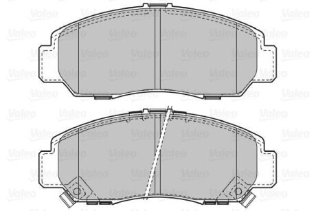 Тормозные колодки дисковые, комплект Valeo 598887