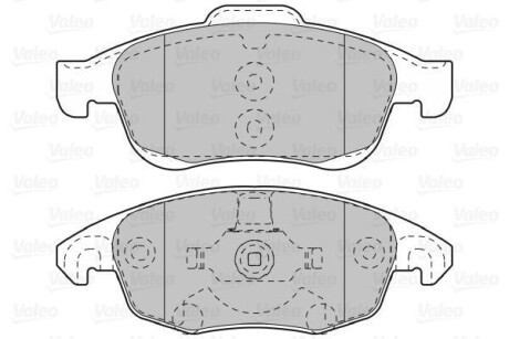 Тормозные колодки дисковые, комплект Valeo 598997