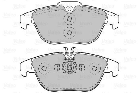 Тормозные колодки дисковые, комплект Valeo 601051