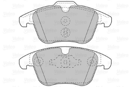 Тормозные колодки дисковые, комплект Valeo 601056