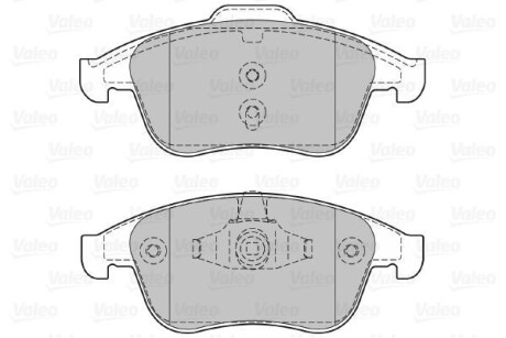 Тормозные колодки дисковые, комплект Valeo 601066