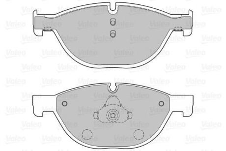 Тормозные колодки дисковые, комплект Valeo 601136