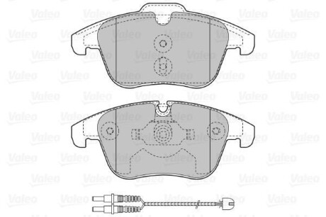 Тормозные колодки дисковые, комплект Valeo 601147