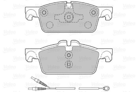 Тормозные колодки дисковые, комплект Valeo 601289