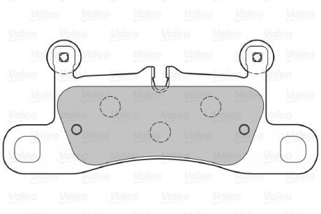 Тормозные колодки дисковые, комплект Valeo 601387