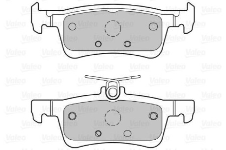 Тормозные колодки дисковые, комплект Valeo 601408