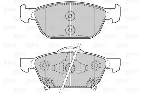 Тормозные колодки дисковые, комплект Valeo 601508