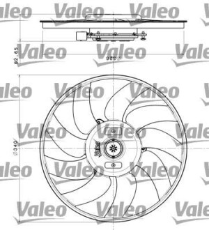 Вентилятор радиатора охлаждения Valeo 696349