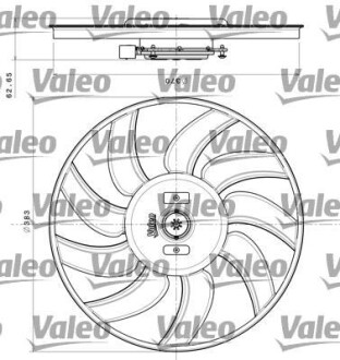 Вентилятор радиатора охлаждения Valeo 696350