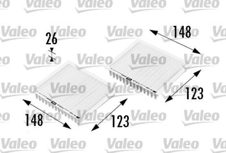 Фильтр салона Valeo 698469