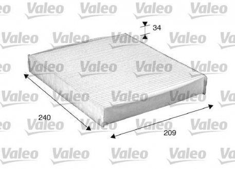 Фільтр салону Ford Focus 03-07/ Mondeo 07-15/C-MAX 07-10/Galaxy 06-15 Valeo 698882