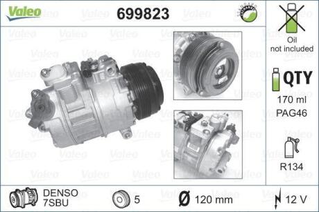 Компрессор кондиционера Valeo 699823