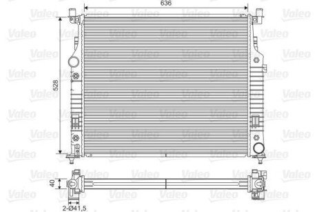 Радіатор охолодження MB ML (W164) 3.0CDI 05-/5.5i 07- Valeo 701569