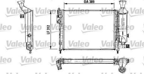 Радиатор охлаждения двигателя Valeo 730492