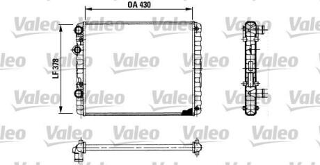 Радиатор охлаждения двигателя Valeo 730956