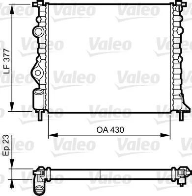 Радиатор охлаждения двигателя Valeo 731378 (фото 1)