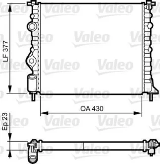 Радиатор охлаждения двигателя Valeo 731378