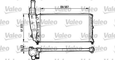 Радиатор охлаждения двигателя Valeo 731562