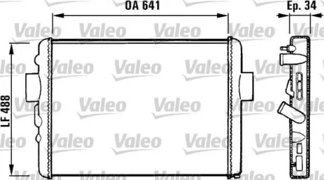 Радиатор охлаждения двигателя Valeo 731572