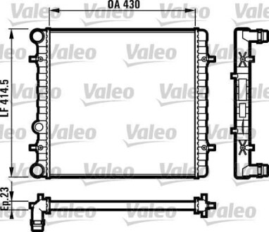 Радиатор охлаждения двигателя Valeo 731607