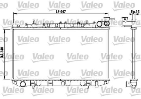 Радиатор охлаждения двигателя Valeo 731659