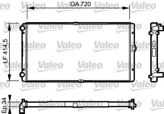 Радиатор охлаждения двигателя Valeo 732177 (фото 1)