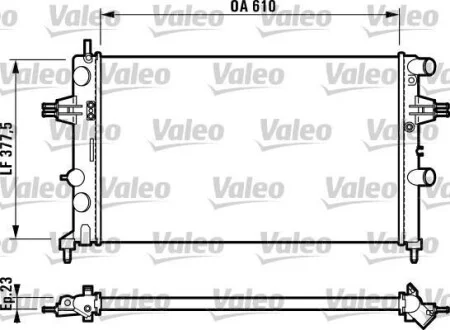 Радиатор охлаждения двигателя Valeo 732551