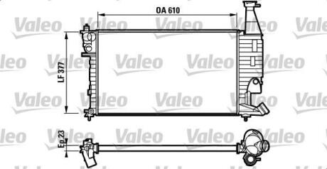 Радиатор охлаждения двигателя Valeo 732563