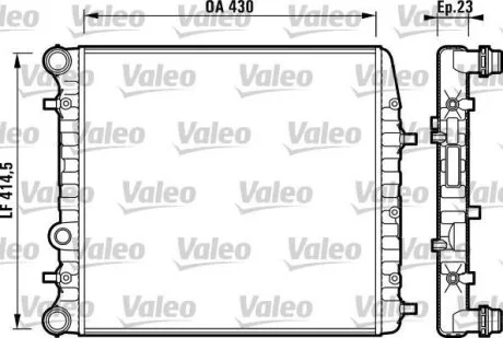Радиатор охлаждения двигателя Valeo 732863