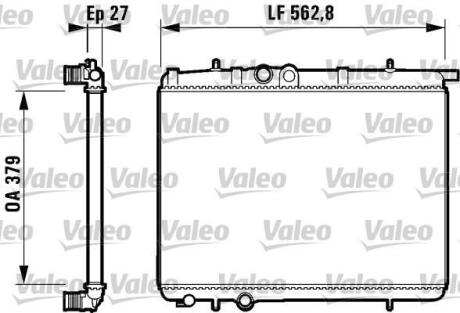 Радиатор охлаждения двигателя Valeo 732910