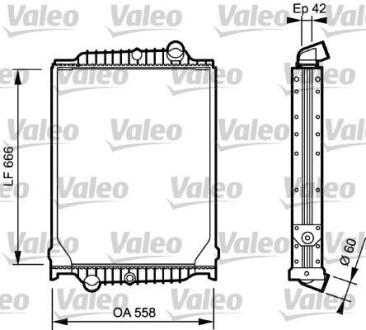 Радиатор охлаждения двигателя Valeo 733495