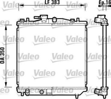 Радиатор охлаждения двигателя Valeo 734157