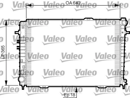 Радиатор охлаждения двигателя Valeo 735500 (фото 1)