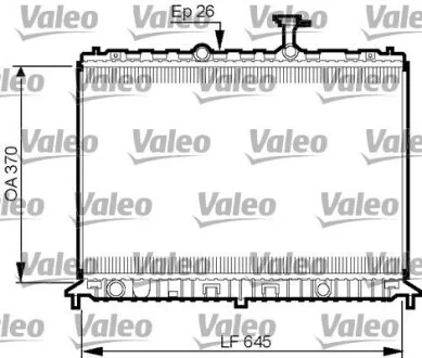 Радиатор охлаждения двигателя Valeo 735501