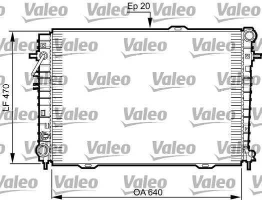 Радиатор охлаждения двигателя Valeo 735507 (фото 1)