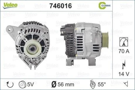 Генератор Valeo 746016