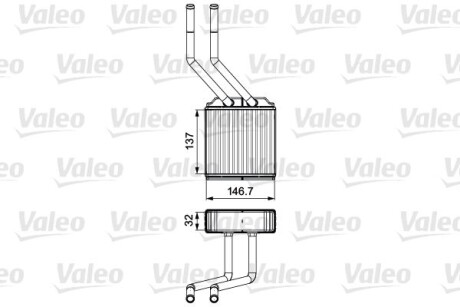 Радиатор отопителя салона Valeo 811520